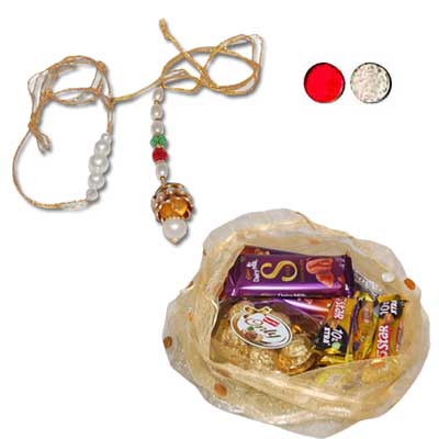 "Bhaiya Bhabhi Rakhi Hamper  BBRC-01 - Click here to View more details about this Product